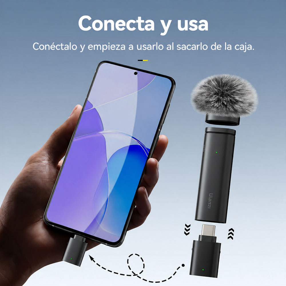 MICROFONO ULANZI WM-10 (PARA SMARTPHONE ANDROID - TIPO C) - 3