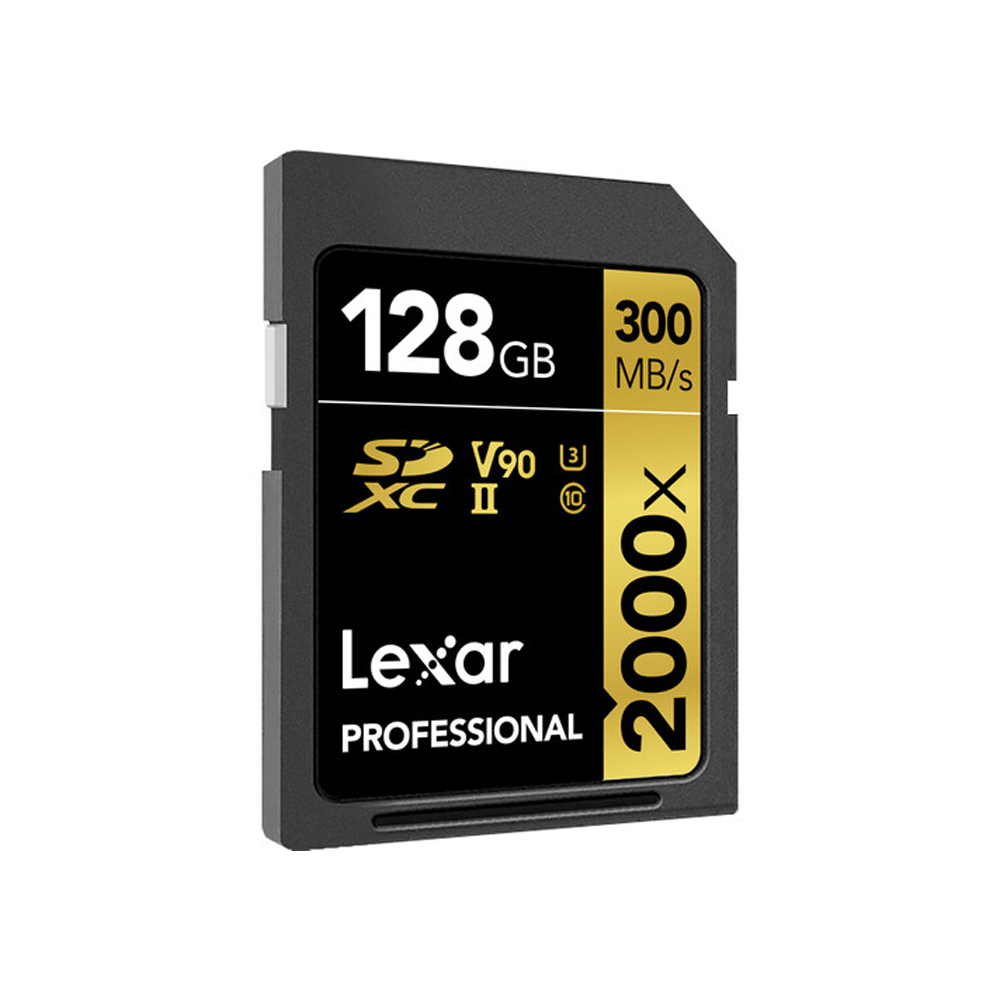 MEMORIA SD LEXAR PROFESSIONAL 128GB GOLD V90 - R:300MB - W:260MB - 2