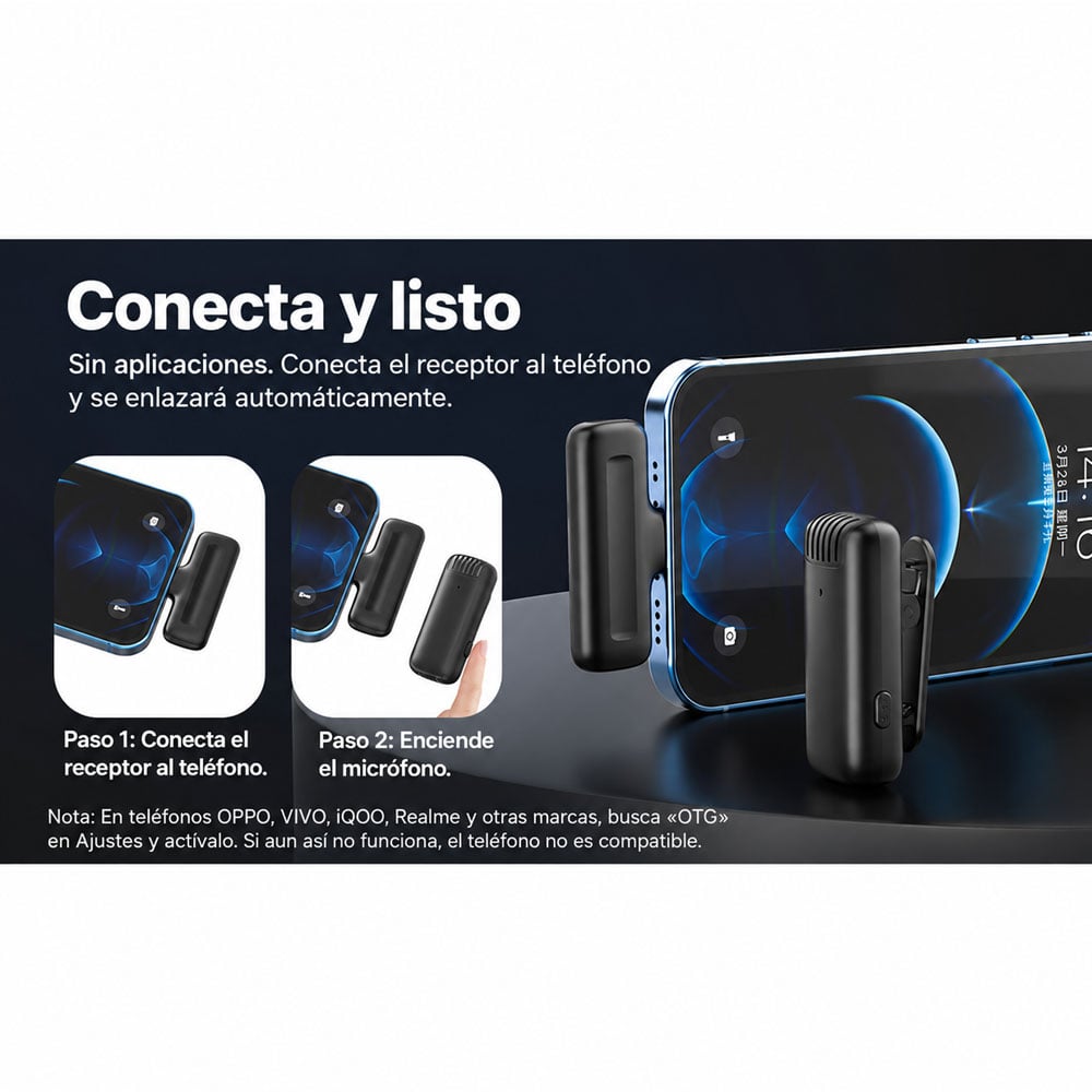 MICROFONO INALAMBRICO ULANZI J11 PARA SMARTPHONE (CONECTOR: TIPO C) - 7
