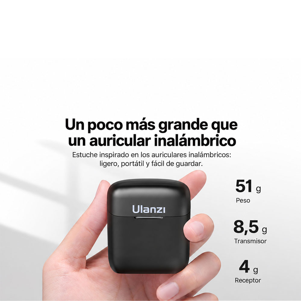 MICROFONO INALAMBRICO ULANZI J11 PARA SMARTPHONE (CONECTOR: TIPO C) - 8