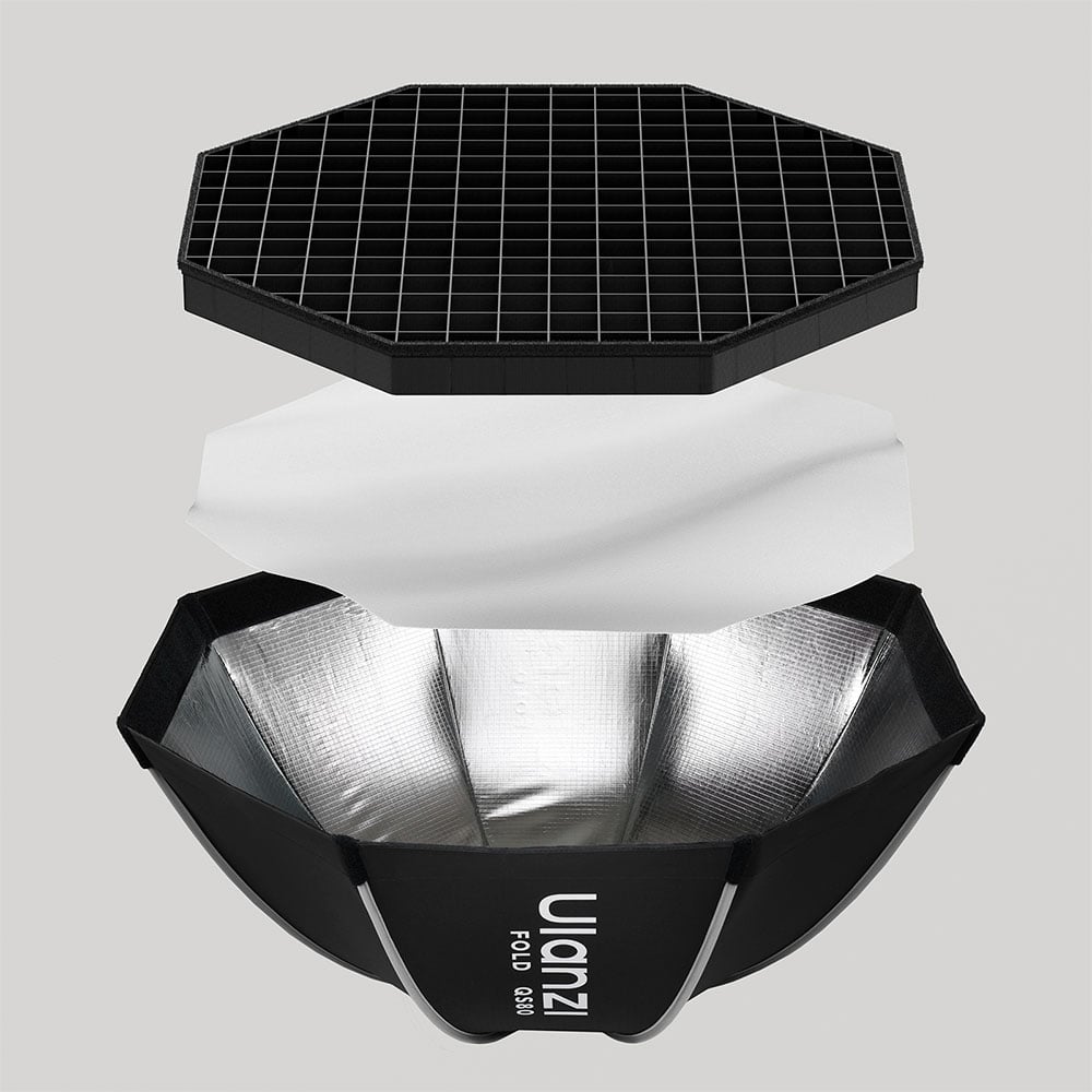 SOFTBOX OCTOGONAL ULANZI QS80 (MONTURA BOWENS - ARMADO RAPIDO) - 5