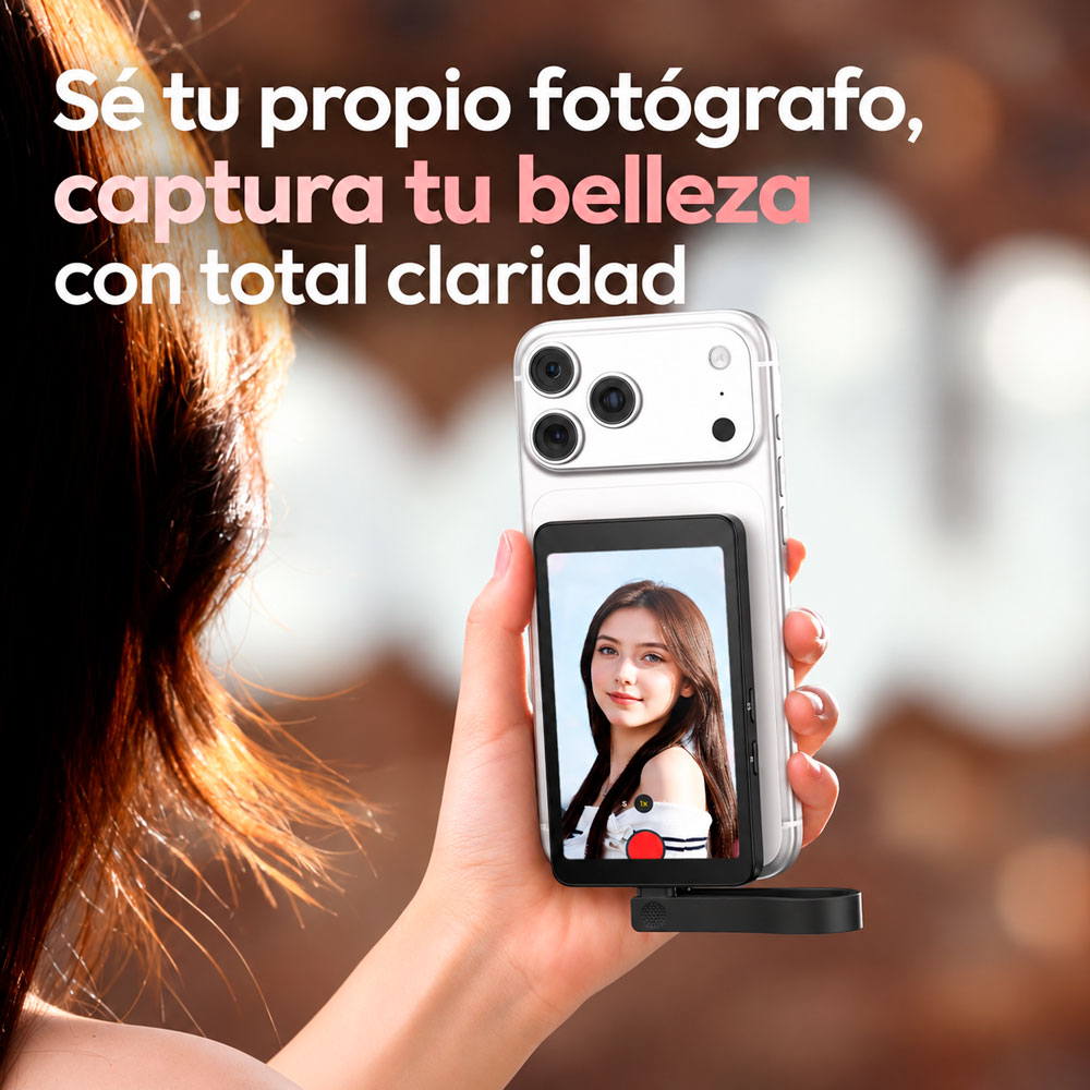 MONITOR PARA SELFIES Y VLOGS ULANZI VM1 PARA USO EN IPHONE O MAGSAFE - 2