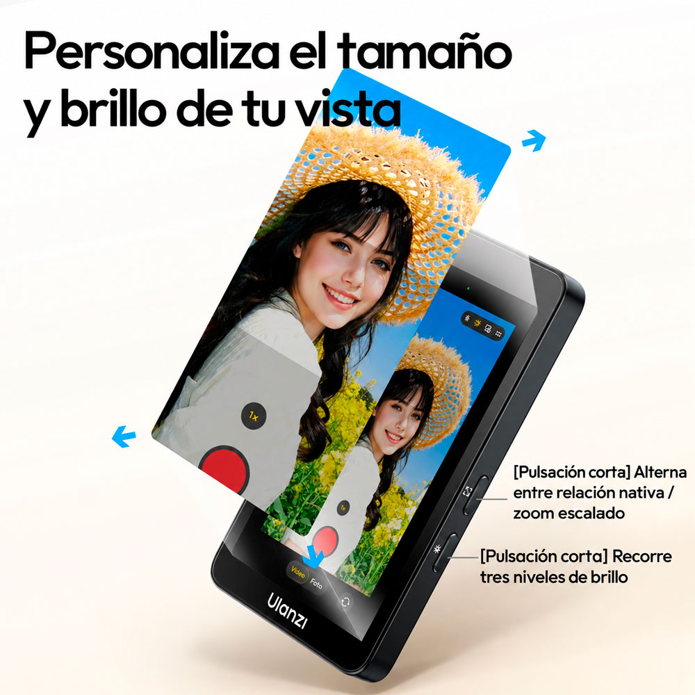 MONITOR PARA SELFIES Y VLOGS ULANZI VM1 PARA USO EN IPHONE O MAGSAFE - 7