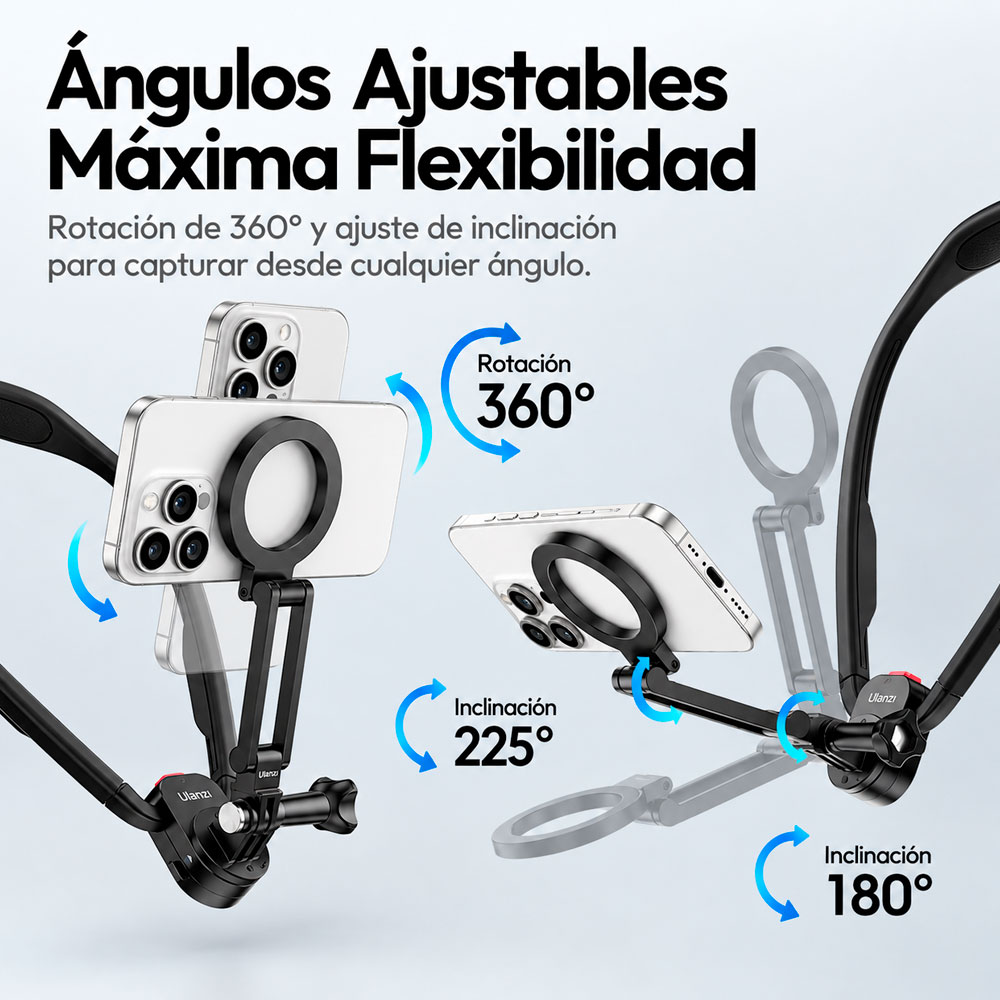 SOPORTE MAGNÉTICO PARA EL CUELLO ULANZI MG14 PARA SMARTPHONE - 10