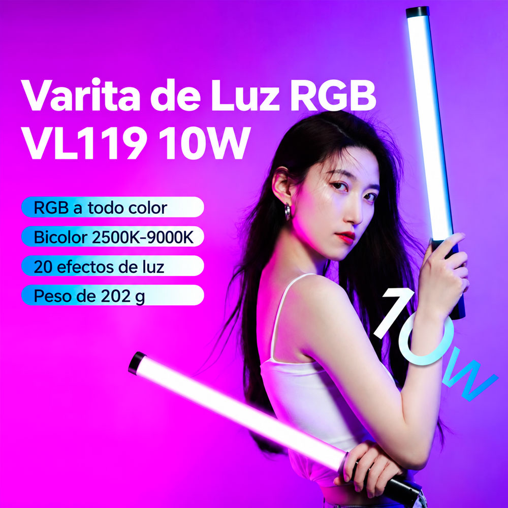 BARRA DE LUZ CONTINUA ULANZI VL119 RGB - 2