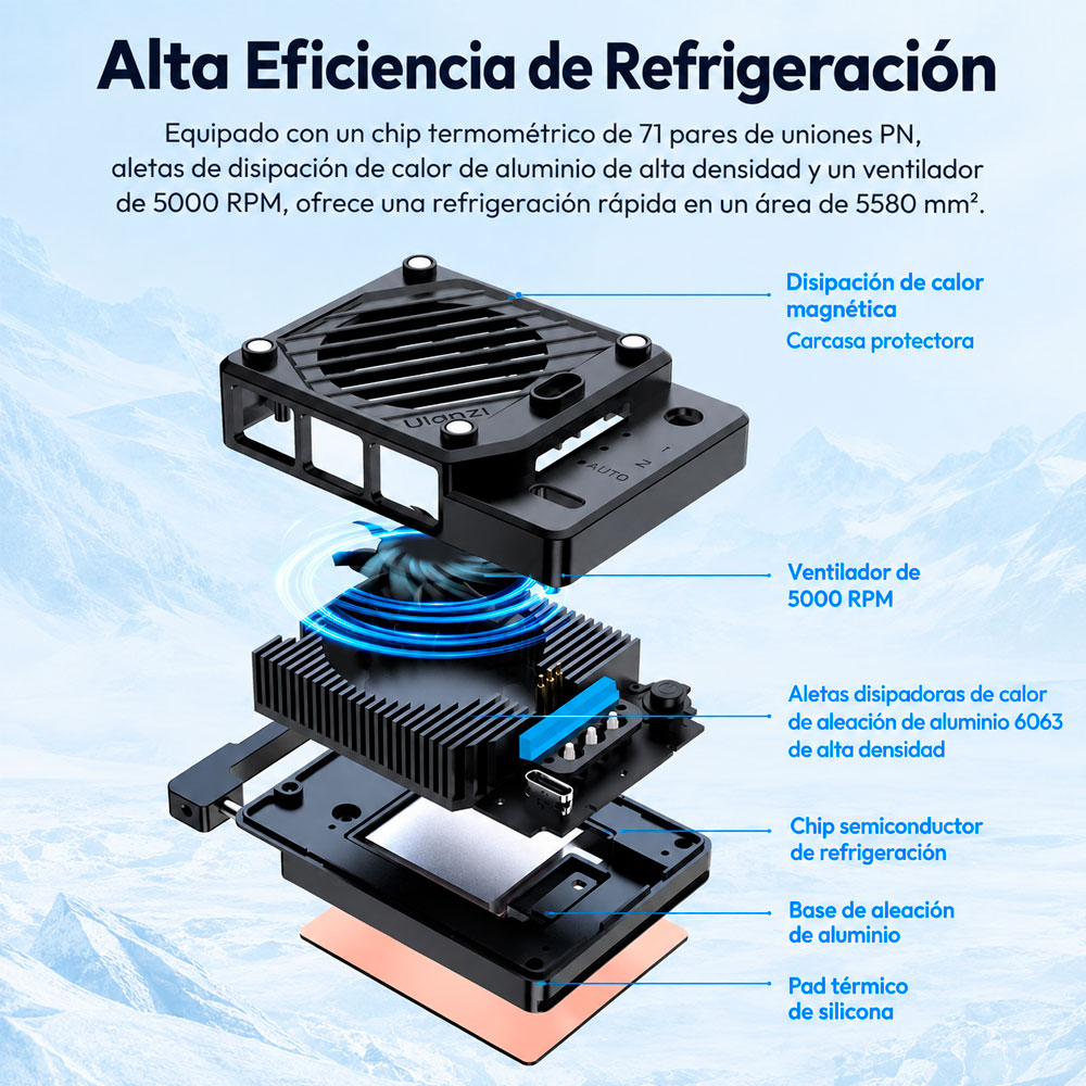 REFRIGERADOR TERMOSTÁTICO SEMICONDUCTOR ULANZI CU01 SKU:C046 - 7