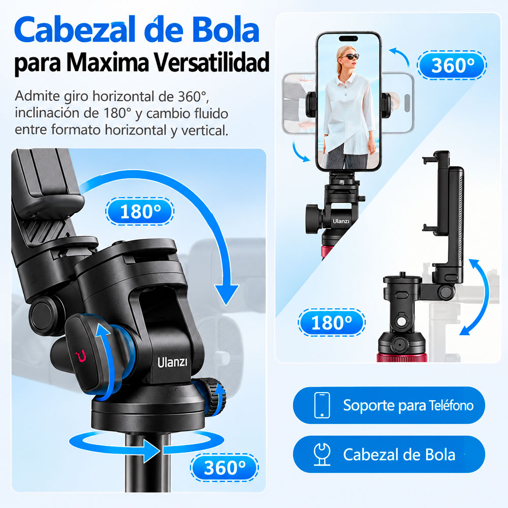 TRIPODE ULANZI MT-78 PARA SMARTPHONES - 5