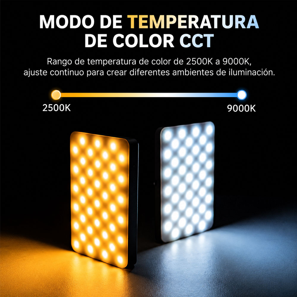 LUZ CONTINUA LED PORTATIL ULANZI VL120RGB - 6