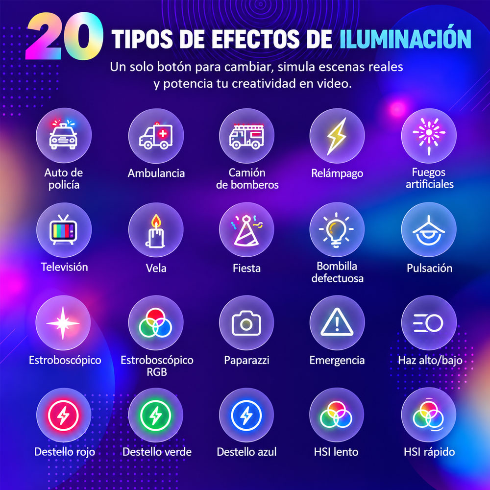 LUZ CONTINUA LED PORTATIL ULANZI VL120RGB - 8