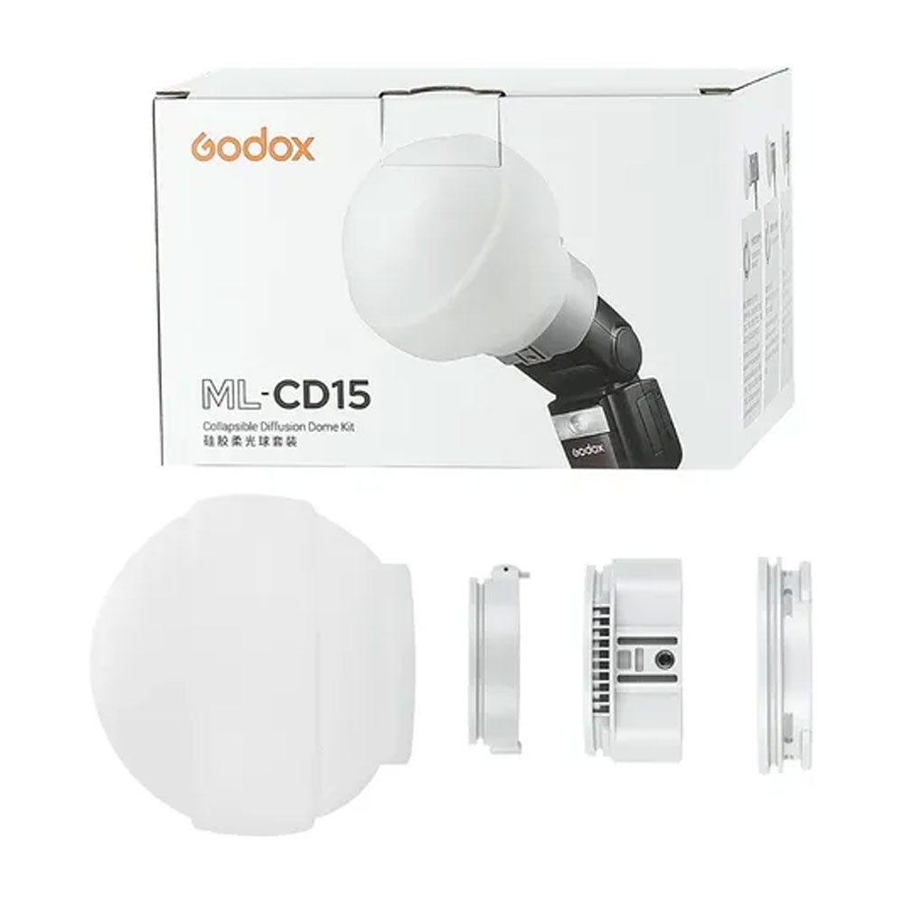 DIFUSOR COLAPSIBLE GODOX ML-CD15 PARA FLASH Y LUZ LED - 3