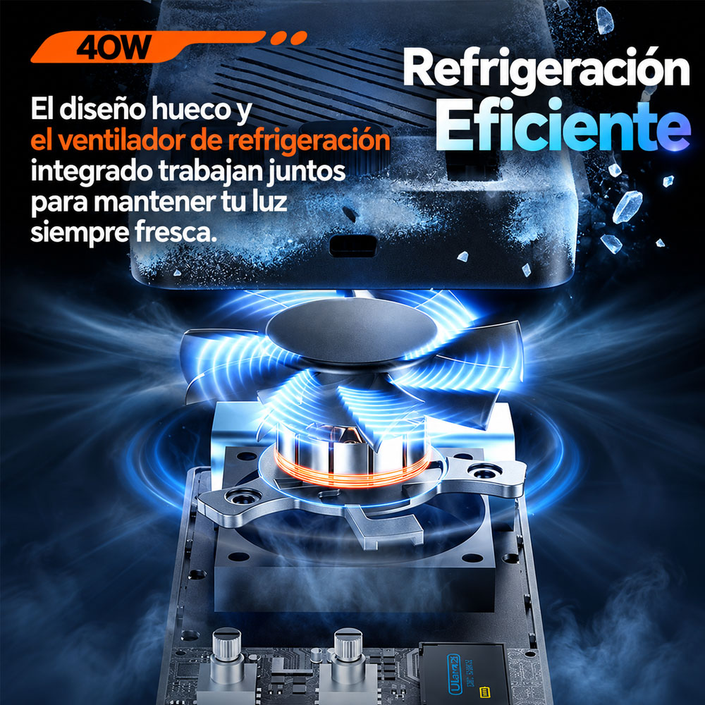 LUZ CONTINUA LED ULANZI LM-P40RGB + DIFUSOR - 8