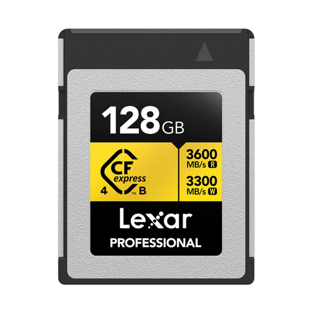 MEMORIA CFEXPRESS 4.0 LEXAR PROFESSIONAL 128GB TYPE B - GOLD SERIES - R:3600MB - W:3300MB - 1