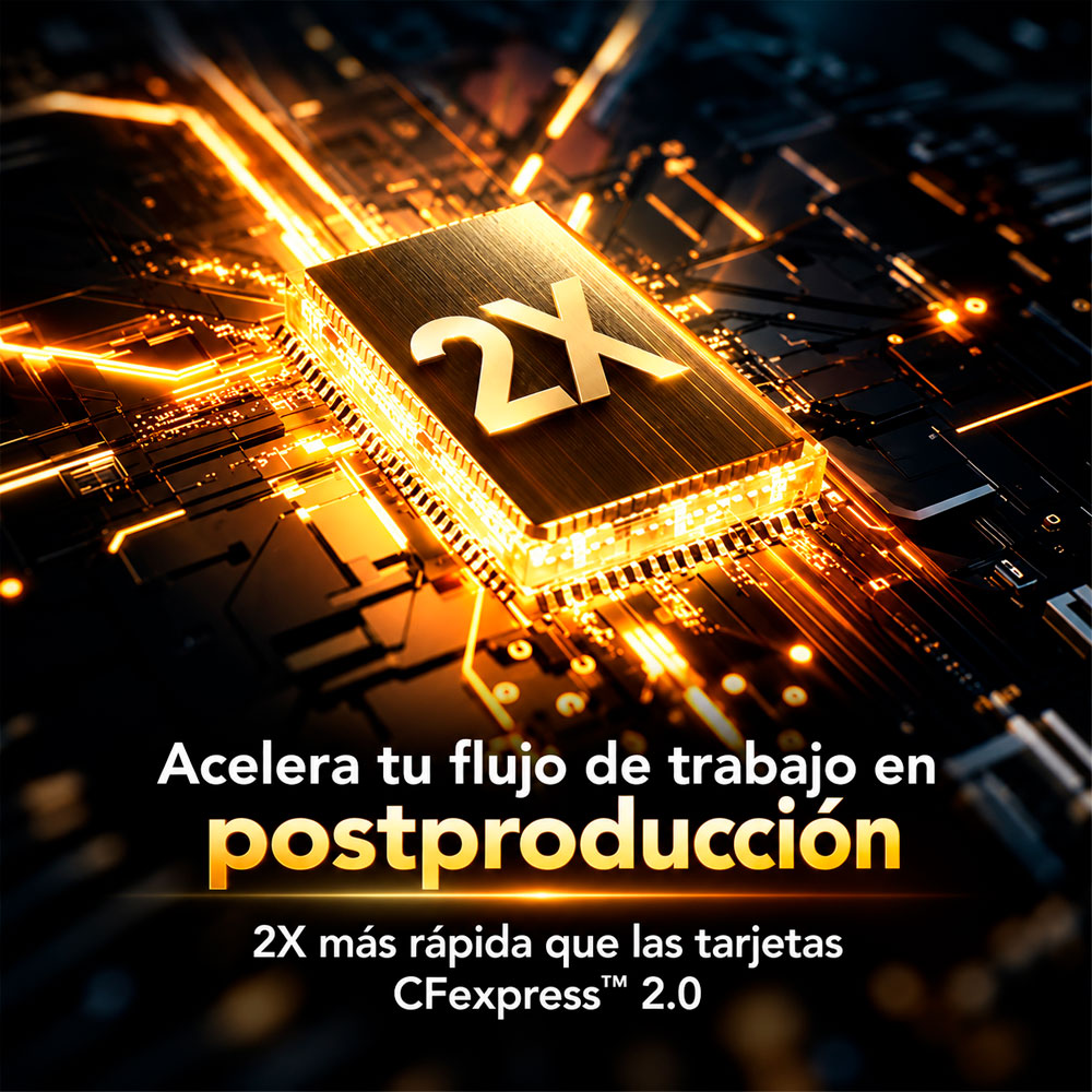 MEMORIA CFEXPRESS 4.0 LEXAR PROFESSIONAL 128GB TYPE B - GOLD SERIES - R:3600MB - W:3300MB - 4