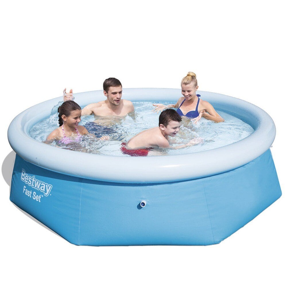 PISCINA BESTWAY CON BORDE INFLABLE 244CM X 66CM - 1