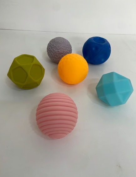 PELOTITAS SENSORIALES CON TEXTURA X6 PIEZAS - 2