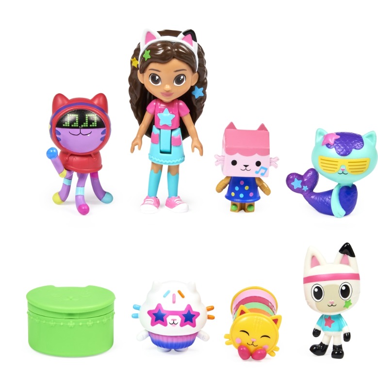 SET GABBY'S DOLLHOUSE FIGURAS FIESTA BAILE GABBYS - 2