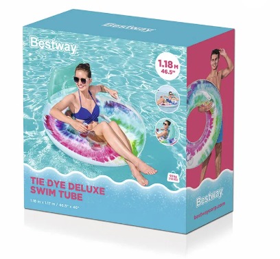 FLOTADOR INFLABLE CON DISEÑO TIE-DYE - 1