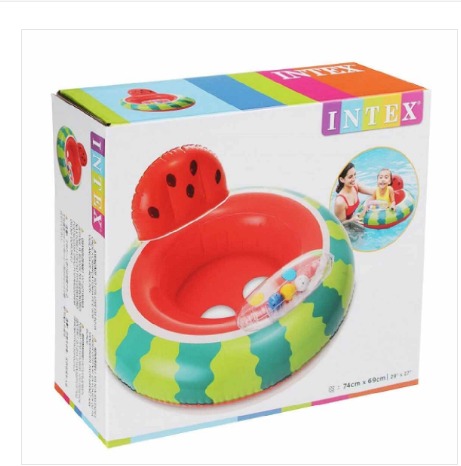 ANDADERA SALVAVIDAS SANDÍA BEBE INTEX - 1