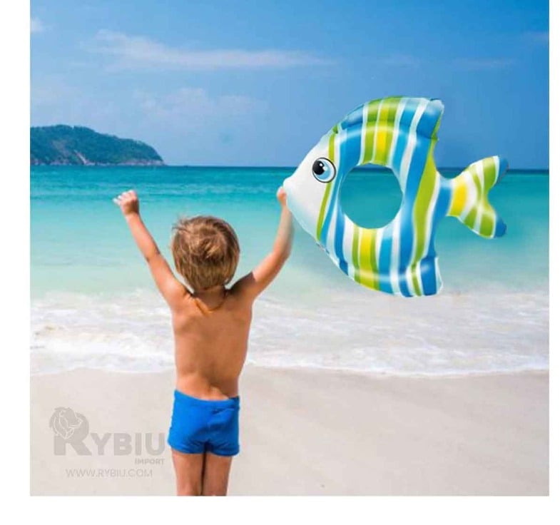 INFLABLE VERSATIL PARA NIÑOS EN COLOR CELESTE - 3
