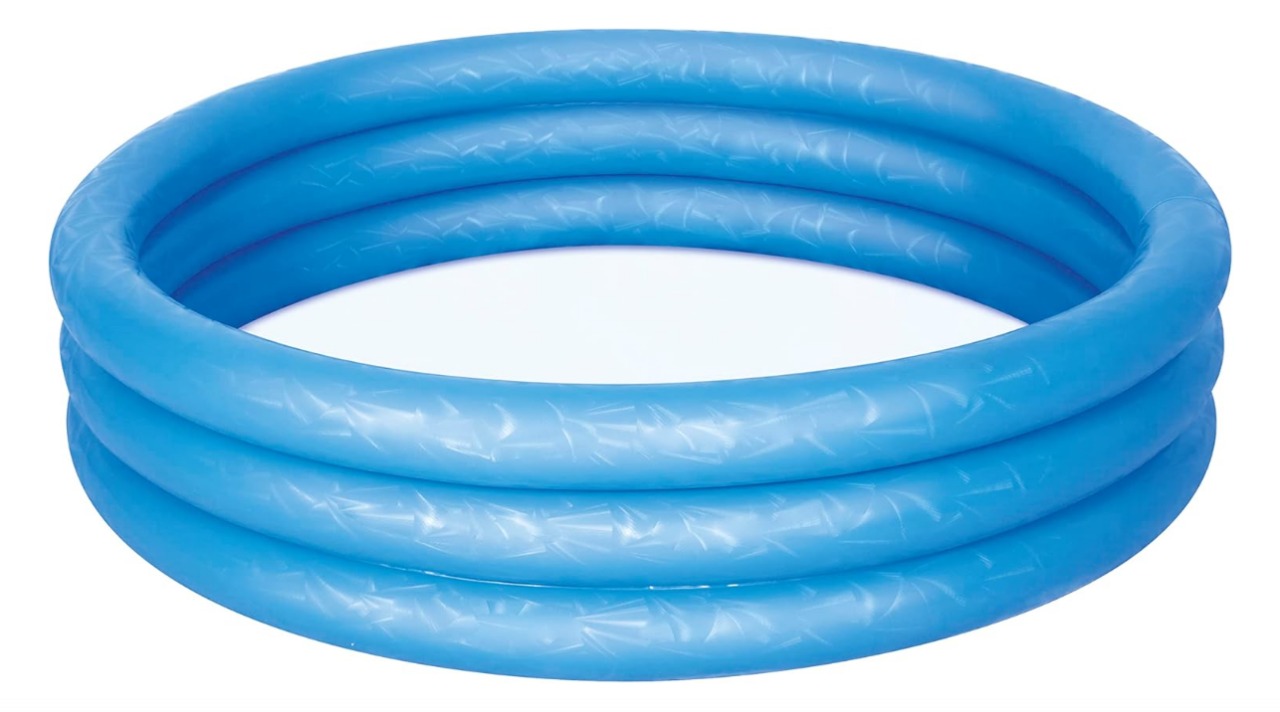 PILETA INFLABLE REDONDA TRES ANILLOS AZUL - 3
