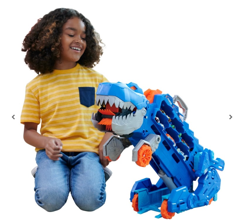 PISTA HOT WHEELS HNG50 JUGUETE SUPER REMOLQUE T-REX - 1