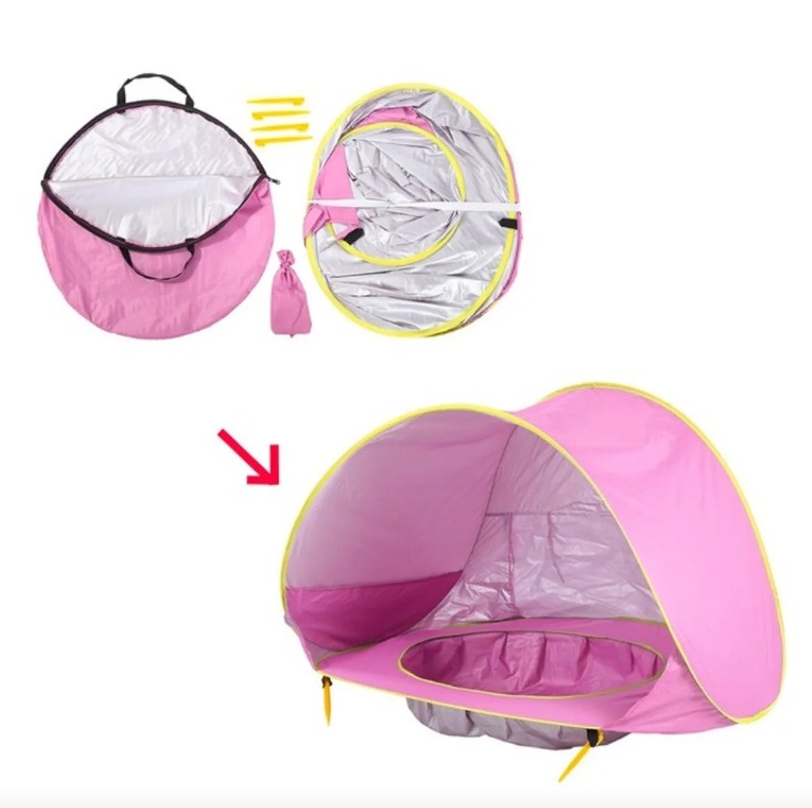 CARPA PARA BEBES CON PISCINA - ROSA - 3