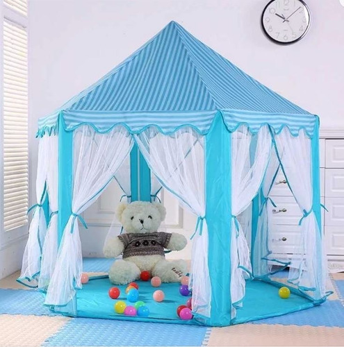CARPA CASTILLO ARMABLE MODELO PRINCESA TUL - TURQUESA - 1