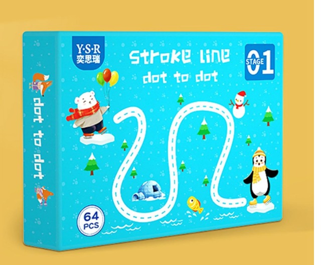 LIBRO DE PRÁCTICA DE DIBUJO Y ESCRITURA DE PUNTO A PUNTO, 64 PCS - 7