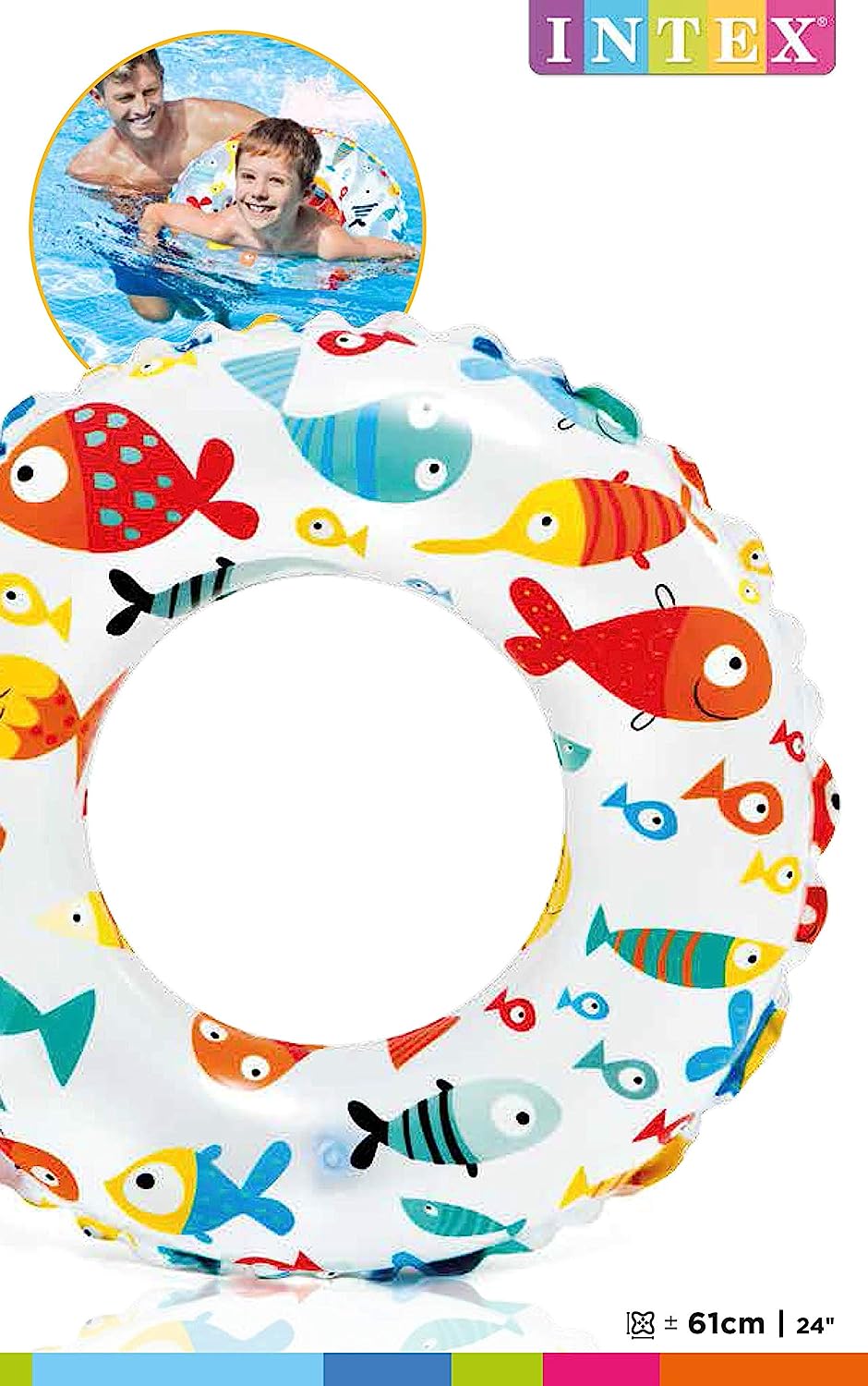 SALVAVIDAS DE NATACIÓN INTEX 61 CM - 59241 - 1