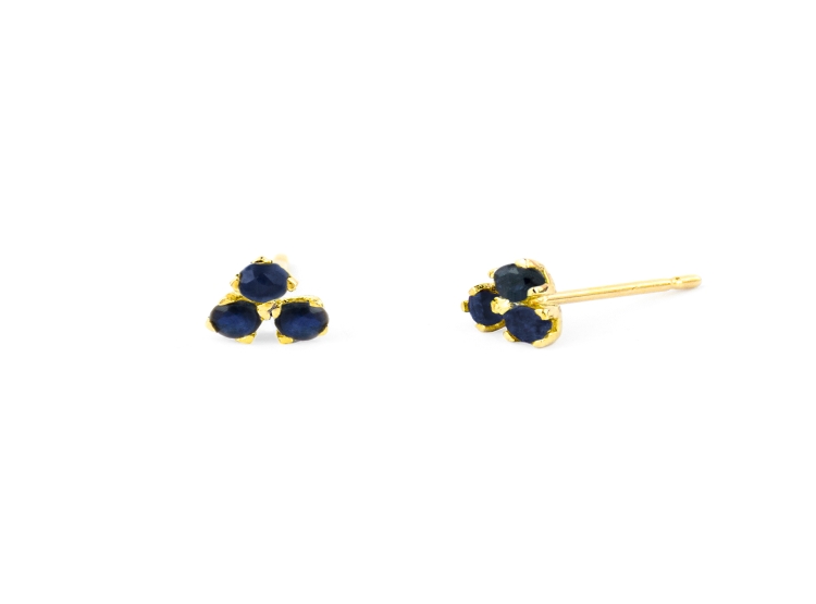 ARETES BALIQ ARG-5651 ORO 18K ZAFIRO TU Y YO - 1