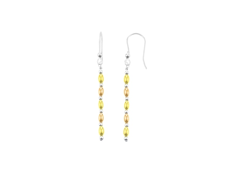 ARETES BALIQ ARS-5835 PLATA 925 GOLDENSILVER OVALES - 1