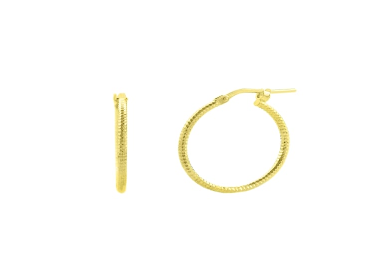 ARETES BALIQ ARGOLLA GOLDENSILVER 18MM MUJER - 1