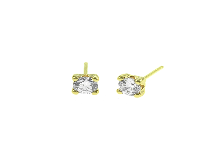 ARETES BALIQ SOLITARIO STUDSUÑAS ORO 18K - 1
