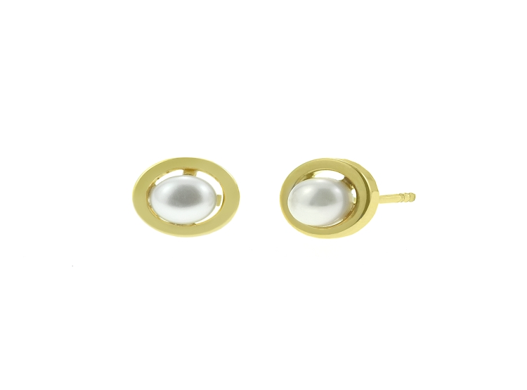 ARETES BALIQ PERLA ORO 18K - 1