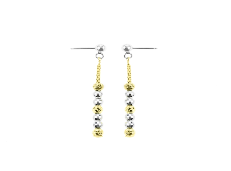 ARETES BALIQ GOLDENSILVER COL PLATA 925 - 1