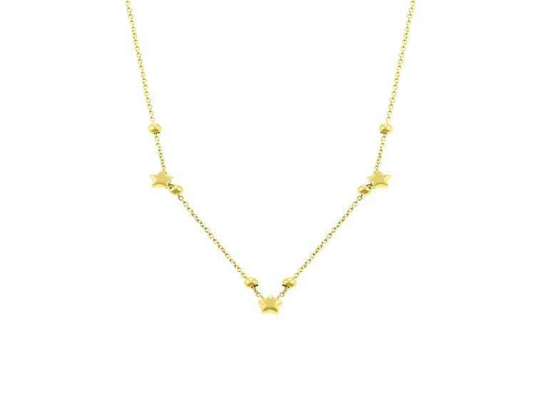 COLLAR BALIQ ESTRELLAS GOLDENSILVER - 1