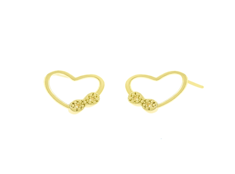 ARETES BALIQ INFINITO CORA GOLDENSILVER PLATA 925 - 1