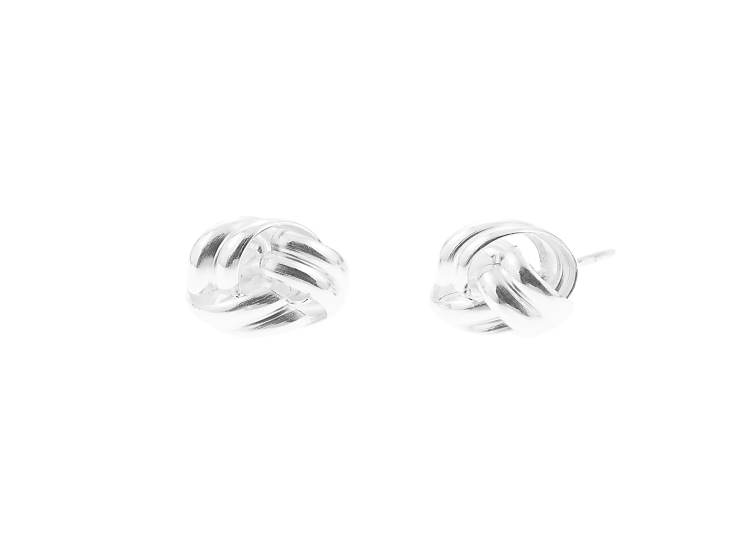 ARETES BALIQ KNOTS NUDOS MUJER PLATA 925 - 1