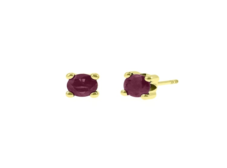 ARETES BALIQ ARG-6096 RUBI RED ORO 18K - 1