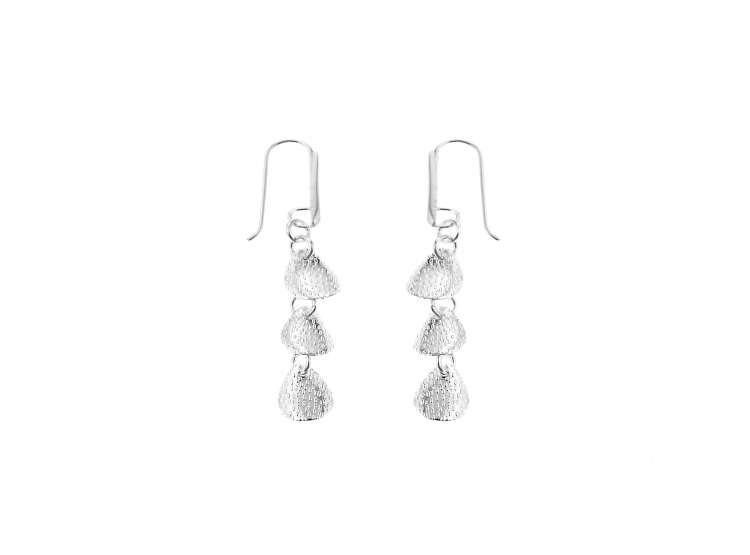 ARETES BALIQ ARS-4225 PLATA 925 3 GOTAS ACOLGANTE - 1