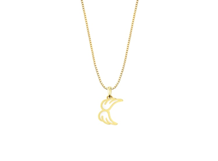 COLLAR BALIQ DIG-2995CAG-0278 ORO 18K WINGS DOBLES - 1