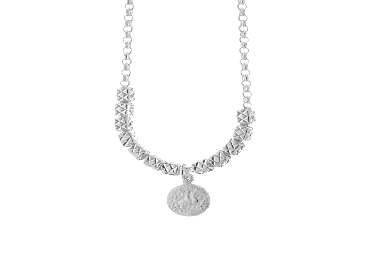 COLLAR BALIQ CAS-2471 COINS AURELIA PLATA 925 - 1