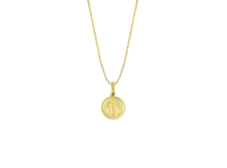 COLLAR BALIQ DIG-3013CAG-0278 ORO 18K VIRGEN MILAGROSA - 1