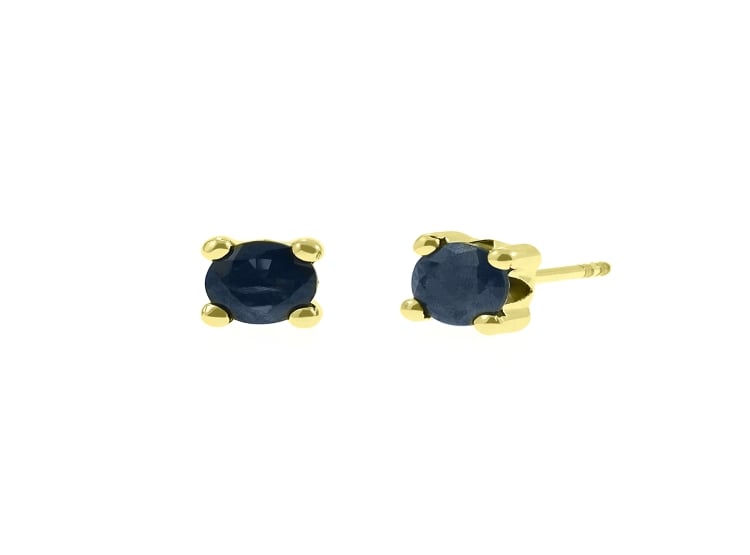 ARETES BALIQ ZAFIRO ORO 18K - 1