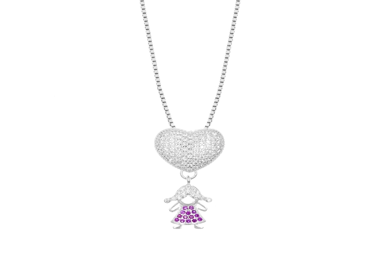 COLLAR BALIQ BICOLOR PLATA 925 - 1