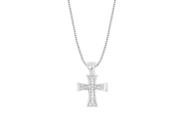 COLLAR BALIQ CRUZ RADIANTE PLATA 925 - 1