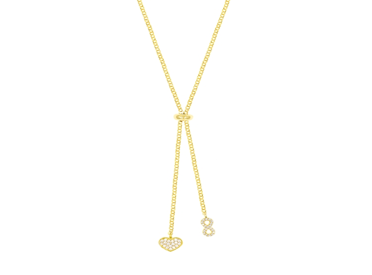COLLAR CORAZÓN INFINITO GOLDENSILVER - 1