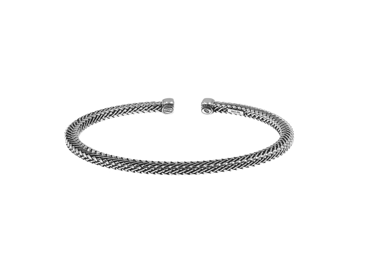 PULSERA ACANALADA BLACKSILVER - 1