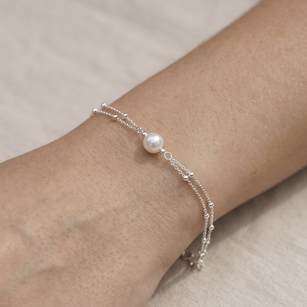 PULSERA BOLITAS PLATA 925 - 2