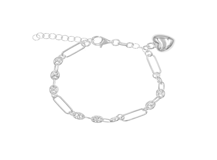 PULSERA CORAZONES PLATA 925 - 1